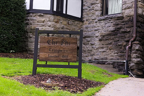 Cornell University’s Chi Phi fraternity house in Ithaca, New York, US, September 29, 2026