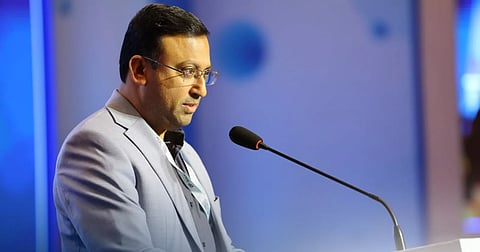 Bangladesh State Minister for Foreign Affairs Humaiun Kobir speaks to reporters in Dhaka on Monday about Prime Minister Tarique Rahman’s possible visit to India and bilateral relations.