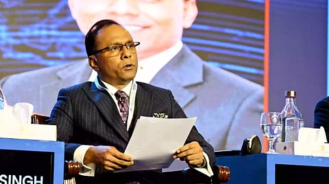 Deputy Speaker Barrister Kayser Kamal speaking at the concluding day of the three-day Bay of Bengal Conversation 2026 at a city hotel on October 5, 2026.