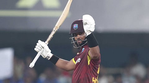Shai Hope remained unbeaten on 102 off 45 balls, anchoring the chase and steering West Indies home with nine balls to spare.
