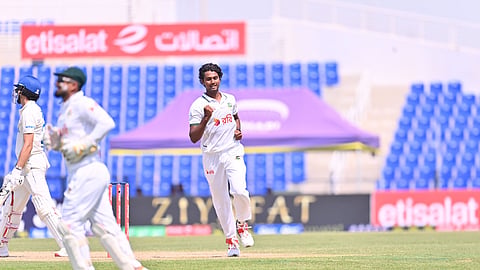 Bangladesh's Hasan Mahmud.