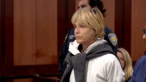 Actress Selma Blair arraigned after alleged Delta flight altercation.