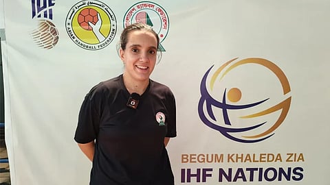 Head coach of Bangladesh’s national women’s handball team Ana Alonso Fragua.