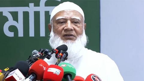 A photo of Jamaat chief Shafiqur Rahman