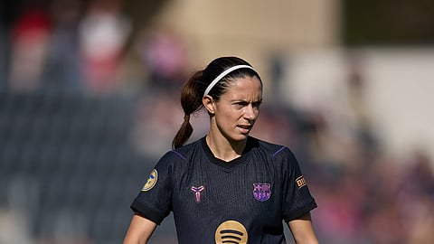 Barcelona Femini star Aitana Bonmati during their match against Real Sociedad.