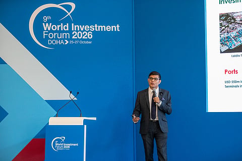 Nahian Rahman Rochi, member of Invest Bangladesh and head of its Investment Development Division, speaks at the event.