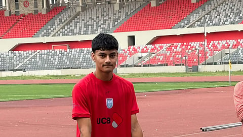 Bangladesh forward Mahe Khan.