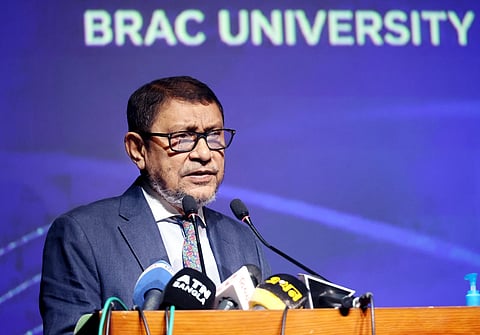 Health and Family Welfare Minister Sardar Md Sakhawat Husain speaks at the inaugural ceremony of BRAC University’s Medical Physics Programme in Dhaka on Monday.