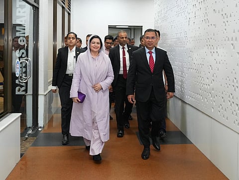 Prime Minister Tarique Rahman and his wife Dr Zubaida Rahman land at Hazrat Shahjalal International Airport in Dhaka on October 30, 2026.