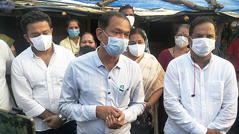 Congress Goa President Girish Chodankar with Mandrem Activists, On Wednesday, 28 July, 2021.(Goa Election 2022)