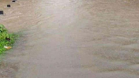 Heavy rain in Tambdi Surla, Sacorda  area in goa