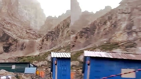Cloudburst near the Amarnath cave,