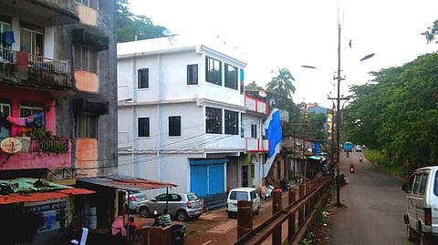 Newly built illegal houses under the Destero flyover (Goa)