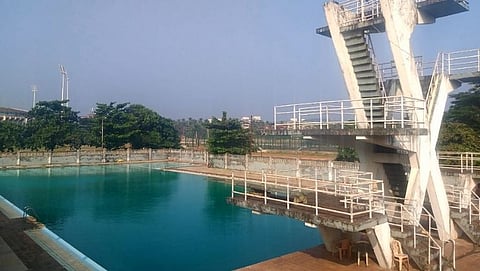 Swimming pool in Jawaharlal Nehru Stadium