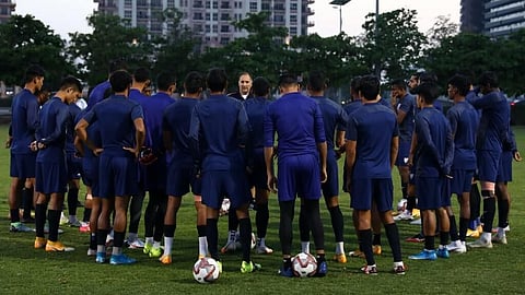 India Football Team Practice File Photo