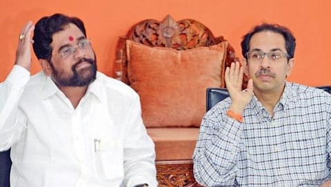 Narayan Rane has stated that Eknath Shinde is unhappy in Shiv Sena