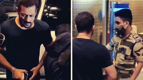 Salman Khan stopped by CISF at Mumbai Airport