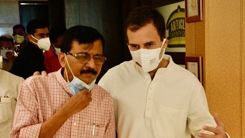 Rahul Gandhi and Sanjay Raut