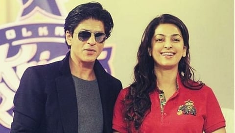 Juhi Chawla and Shah Rukh Khan