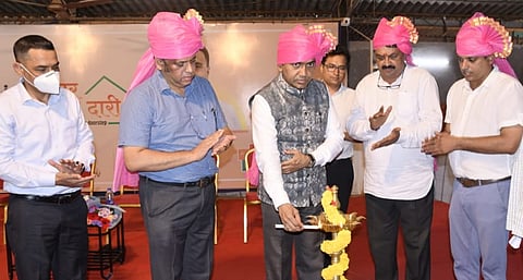 Goa Election 2022: CM Dr Pramod Sawant, Speaker Rajesh Patnekar, MLA Pravin Zantye & other Honorable at 'Sarkar Tumchya daari' Program in Bicholim