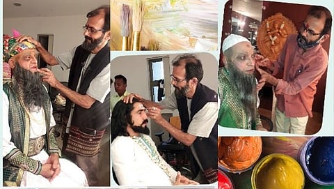 मेकअपमन बनलेला पेंटर!