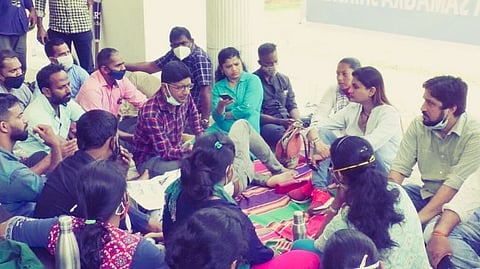 Aam Aadmi party support to goa teachers strike