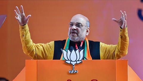 Amit Shah slams congress on Namaz recitation