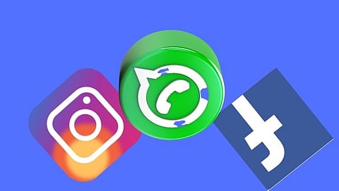 WhatsApp, Facebook, Instagram