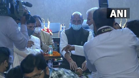 Rajnath Singh performed shastra puja at DRDO India get 7 new defense companies on VijayaDashami