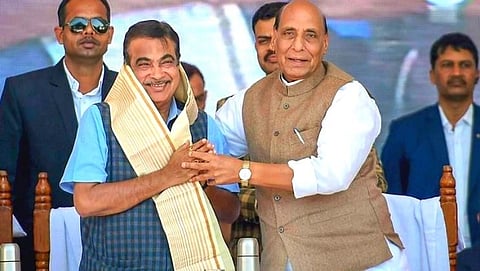 Union Defense Minister Rajnath & Union Minister Nitin Gadkari