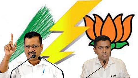 केजरीवालांच्या (Arvind Kejriwal) जादूमुळे गोव्यातील (Goa) सत्ताधांऱ्यांना घाम फुटला आहे.