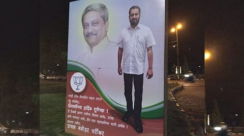 Discussion of Utpal Manohar Parrikar 65 banner in Goa