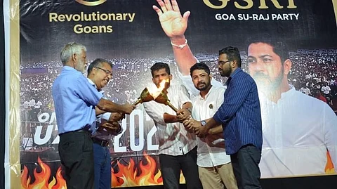 Revolutionary Govans Party held meeting to announce party registration In Goa