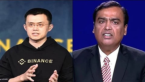 Changpeng Zhao & Mukesh Ambani