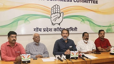 Girish Chodankar in Congress Press Conference