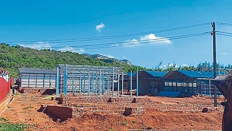 Encroachment on Mandrem Beach