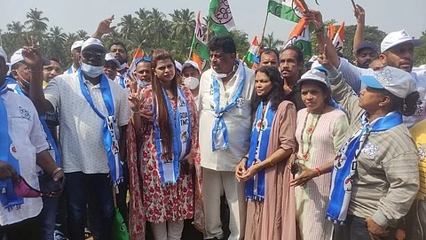 Churchill and Valanka Alemao
Nomination for Goa Election