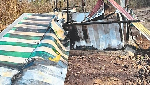 Fire in Vegetable Shop in Sangem