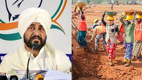 Charanjit Singh Channi statement in up,bihar labour