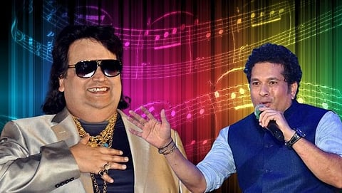Famous Musician Bappi Lahiri and Sachin Tendulkar