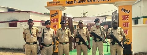 Goa Armed Forces personnel perform service during elections in Uttar Pradesh