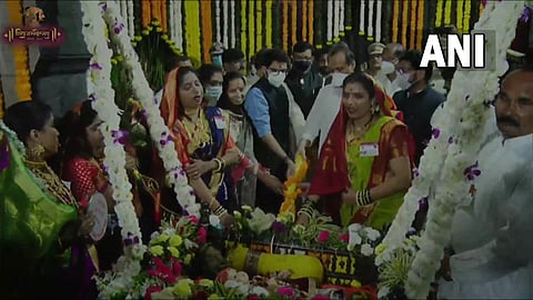 Maharashtra Deputy CM Ajit Pawar, ministers Aaditya Thackeray & Dilip Walse Patil participate in celebrations on occasion of Chhatrapati Shivaji Maharaj Jayanti.