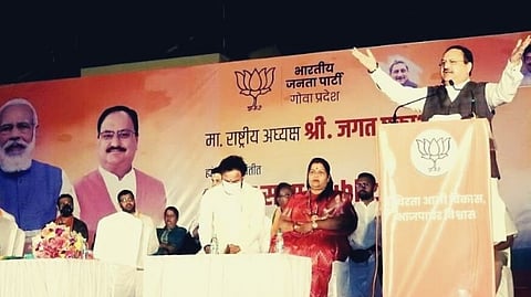 J.P. Nadda  in Goa