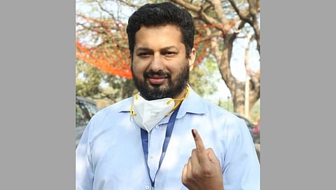 Utpal Parrikar casted Vote for Goa Election