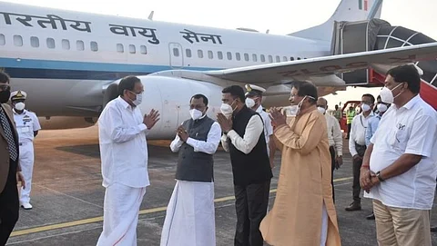 Venkaiah Naidu arrives in Goa