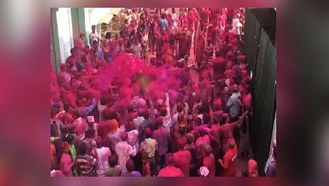 Famous Gulalotsav today in Zambaulim