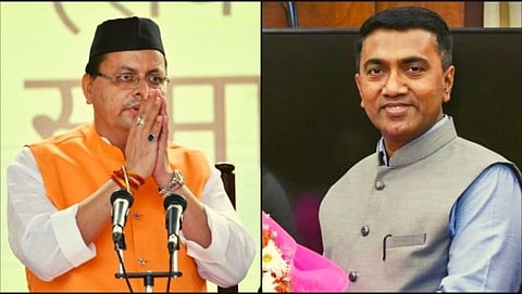 Uttarakhand Chief Minister Pushkar Singh Dhami & Chief Minister Dr Pramod Sawant