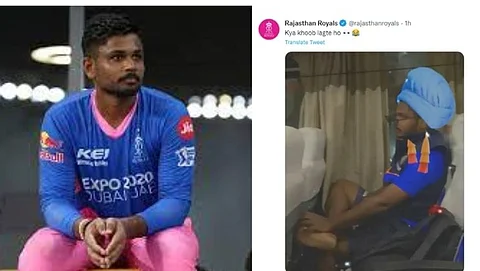 RR च्या सोशल मीडिया टीमने संजू सैमसनची उडवली खिल्ली