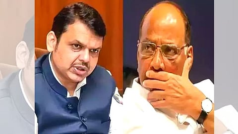 Devendra Fadnavis and Sharad Pawar