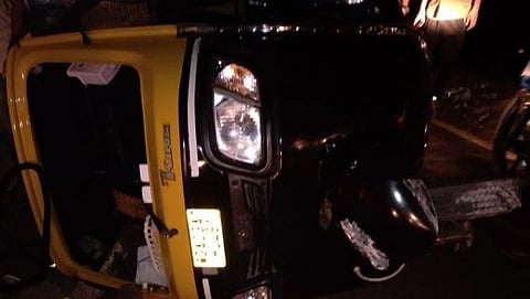 Rikshaw Accident in Kuchelim Goa